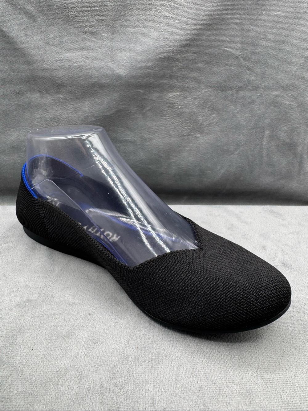 Rothy’s The Flat Ballet Flats Women’s Size 7.5 Black Round Toe Knit - Picture 8 of 14